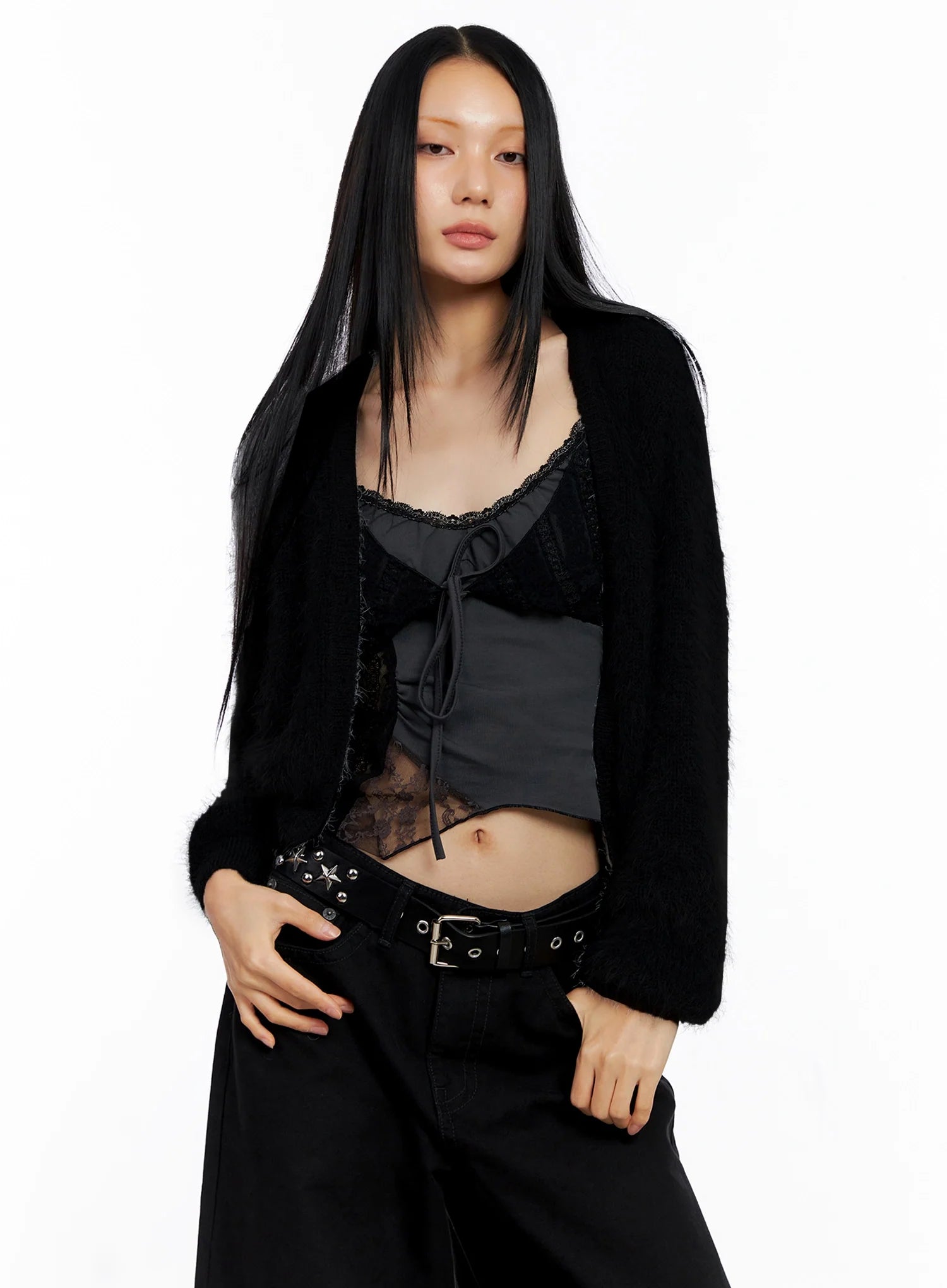 Soft Knit Buttoned Cardigan CO517