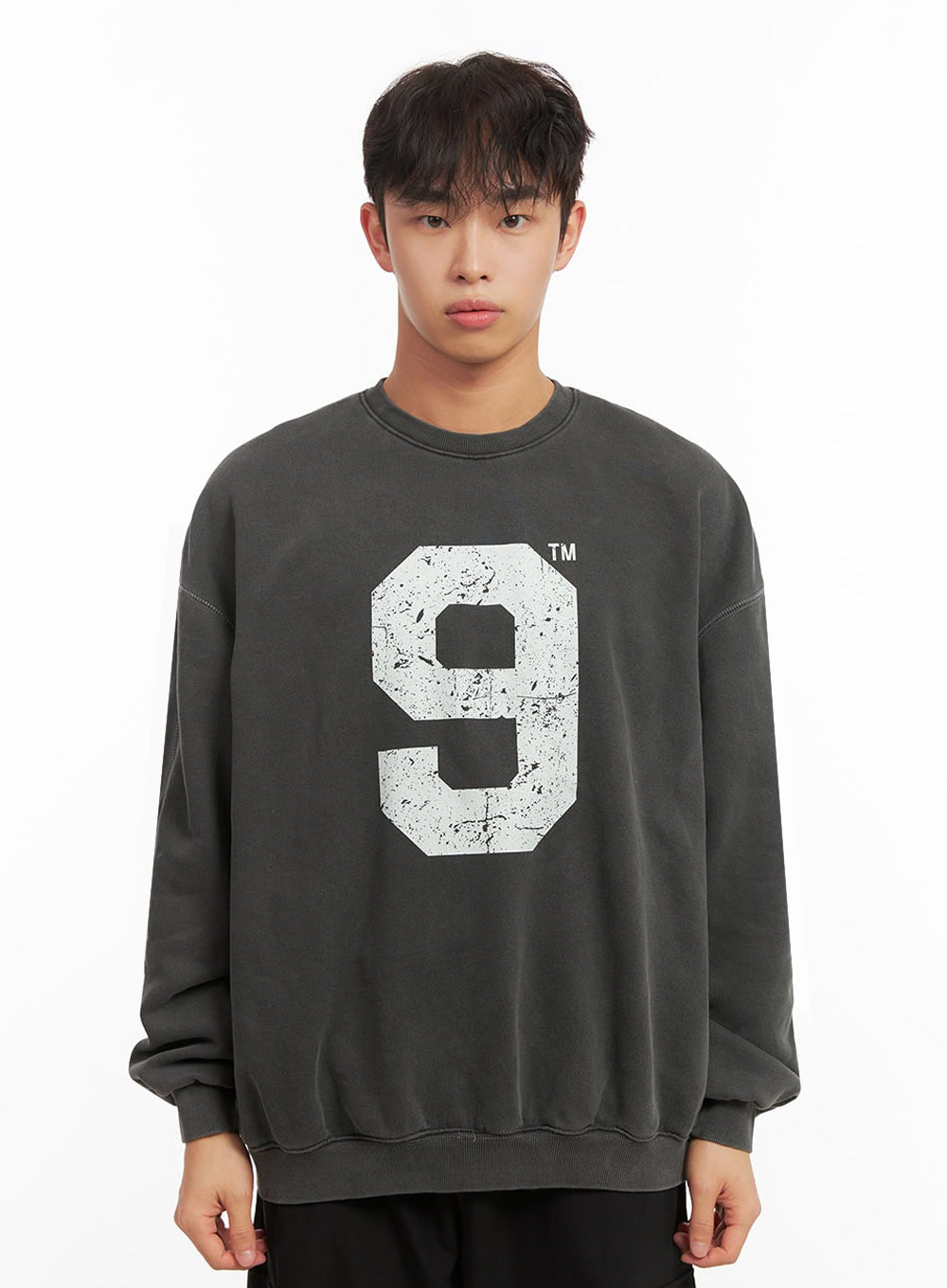 Men's Casual Long-Sleeve Oversized Tee ID427