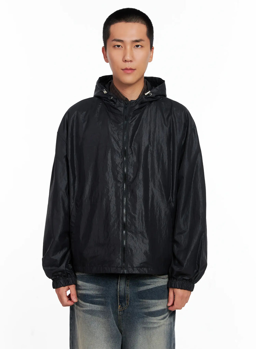 Men's Glossy Windbreaker IS510