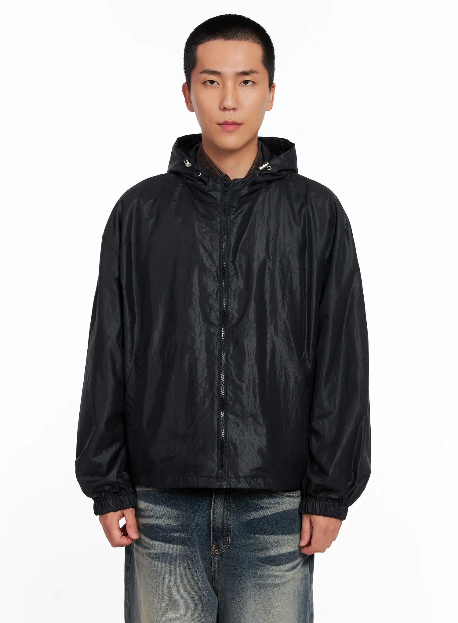 Men's Glossy Windbreaker IS510