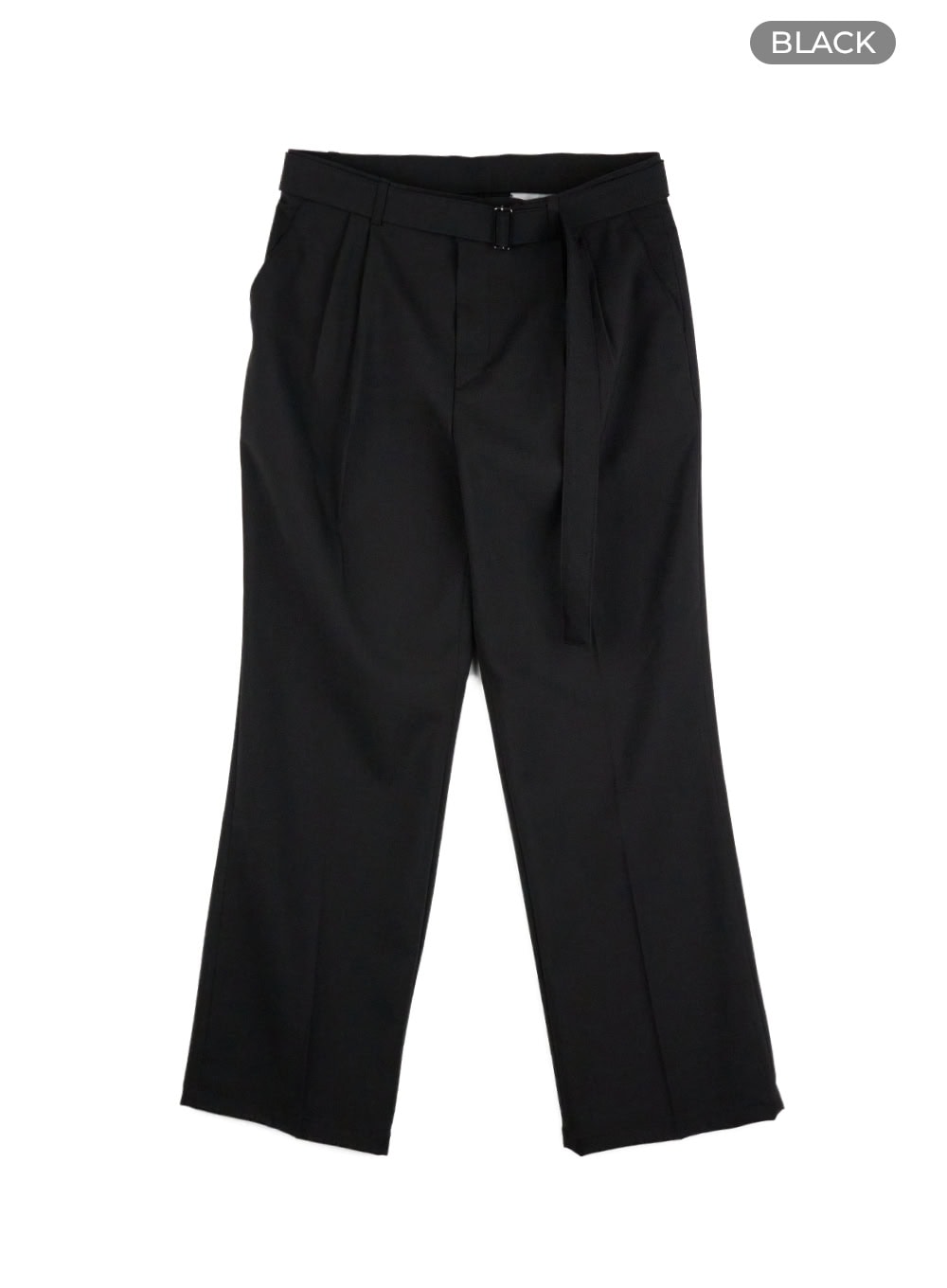 Men's Buckle-Waist Wide Fit Pants IL412