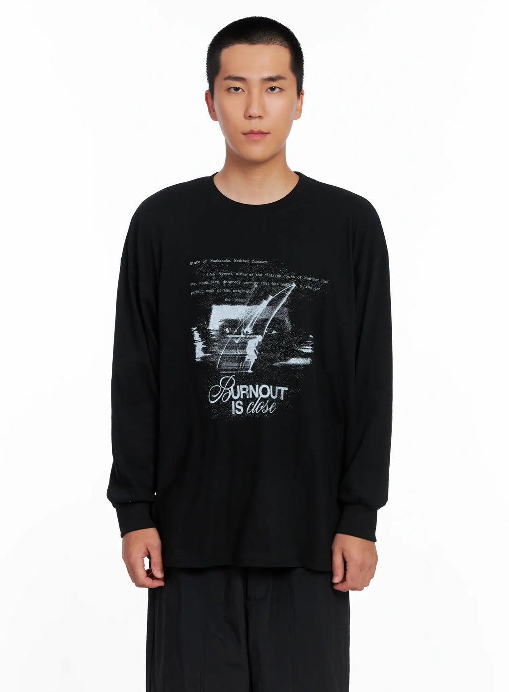 Men's Graphic Long Sleeve Tee IS509