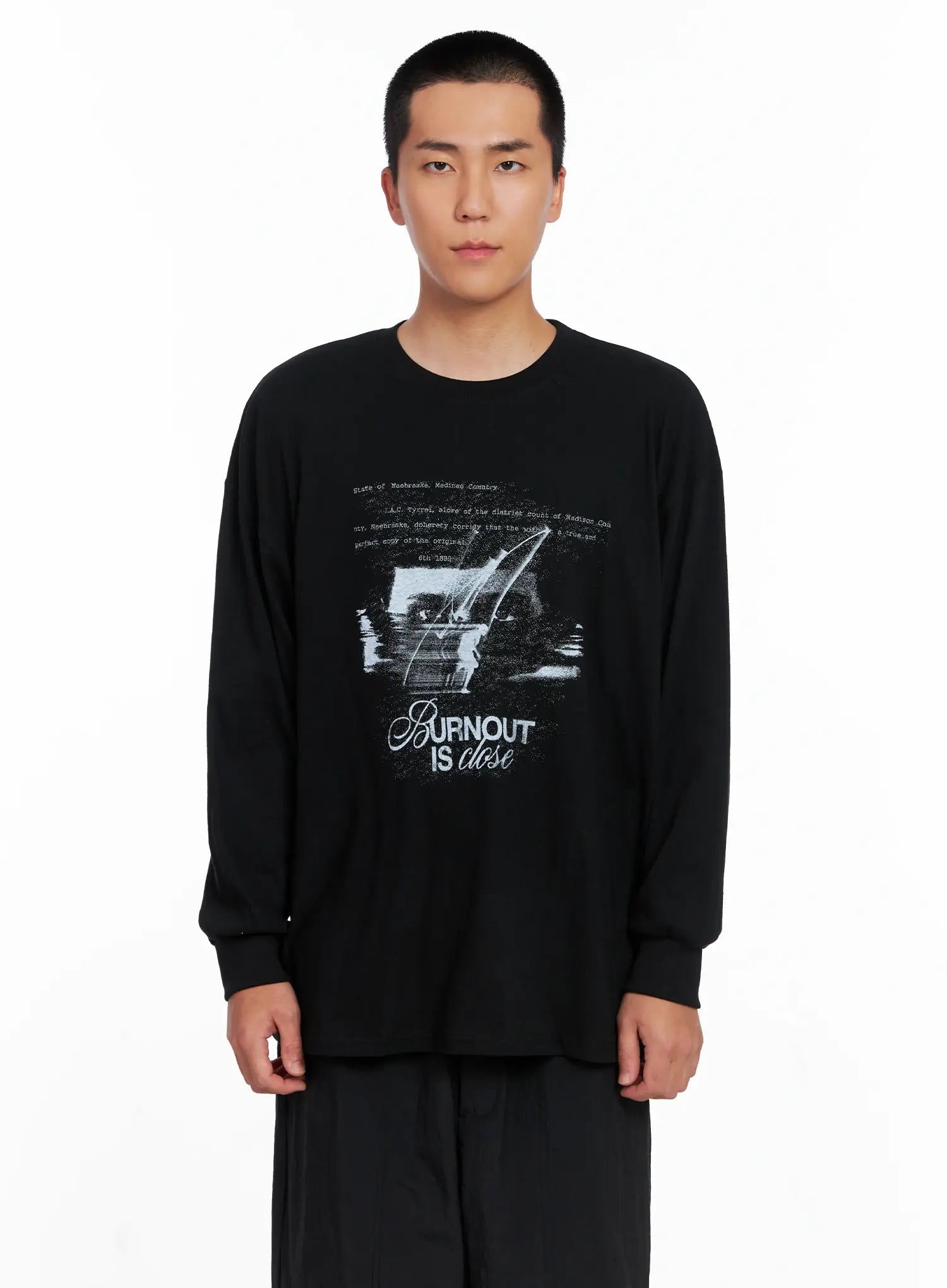 Men's Graphic Long Sleeve Tee IS509