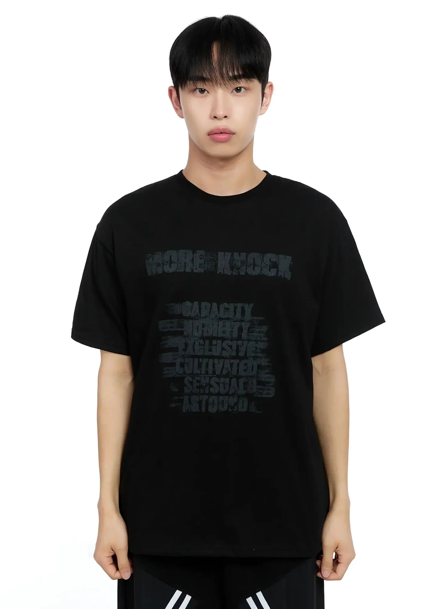 Men's Text Graphic T-shirt IG520