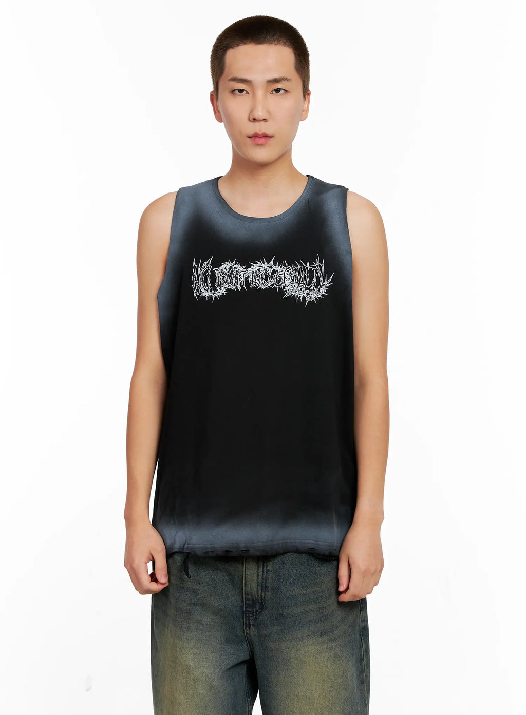 Men's Distressed Muscle Tee IG508