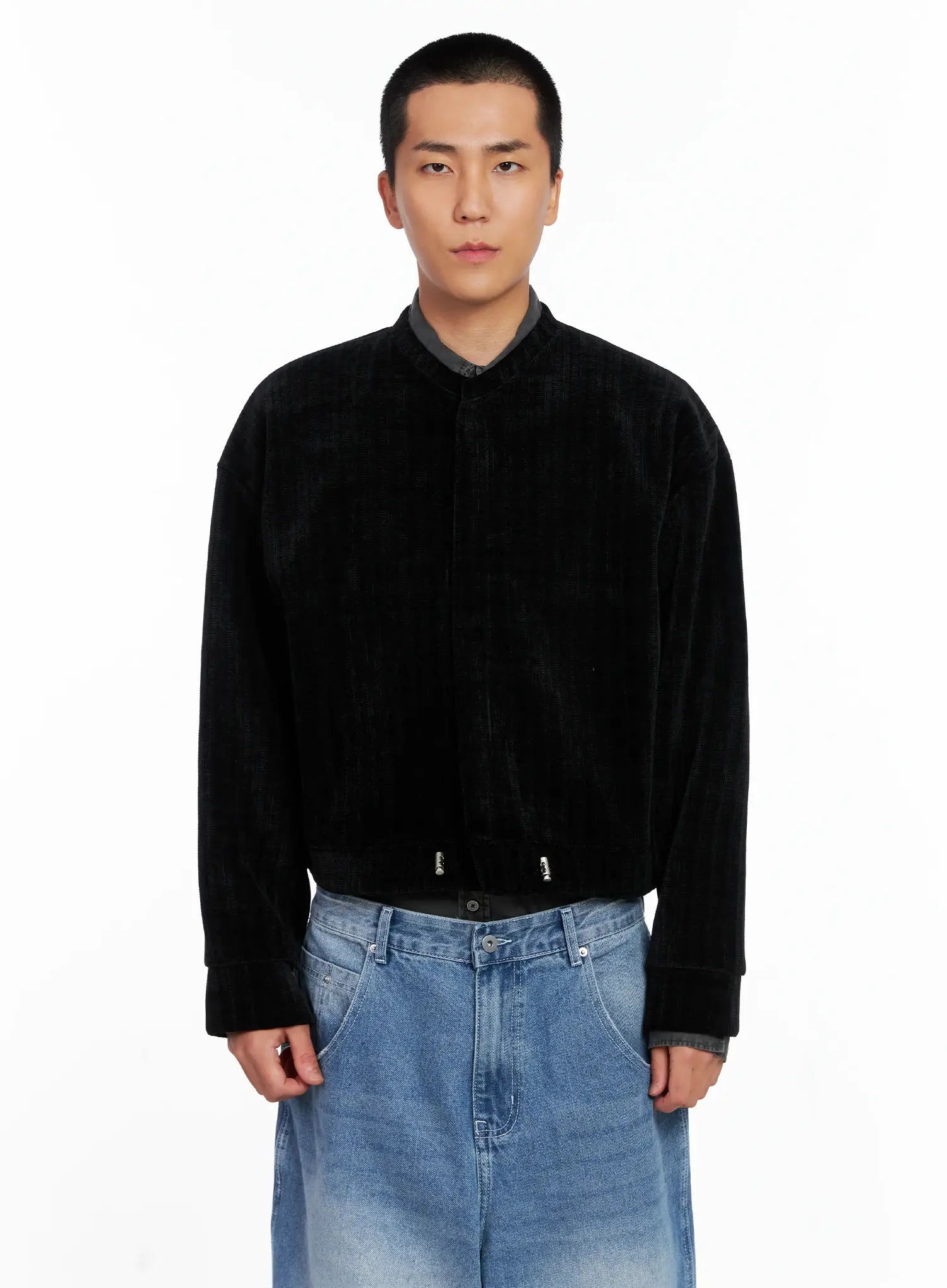 Men's Velvet Crop Jacket IS510
