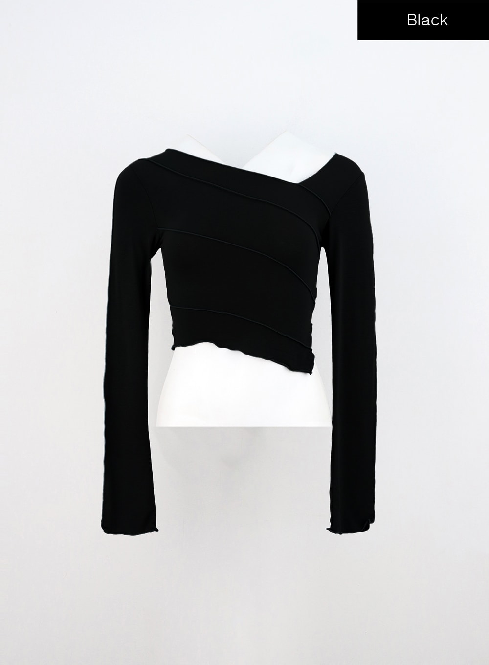 Slim Fit Long Sleeve Crop Tee IN310