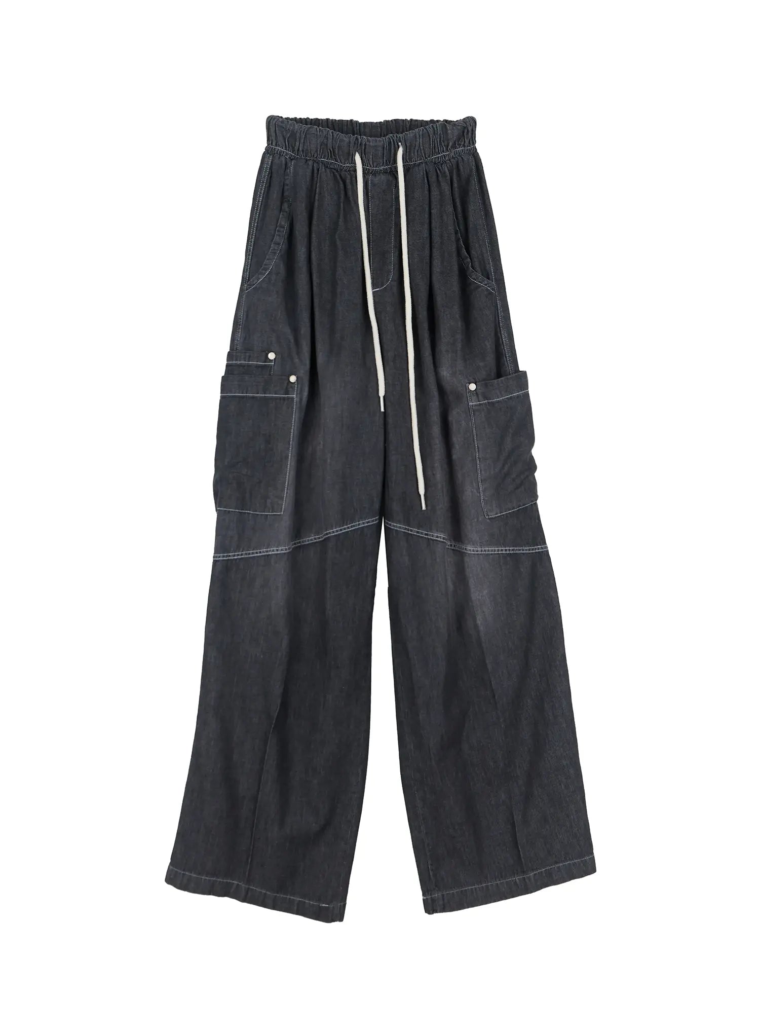 Men's Rivet Detail Wide Jeans IL517