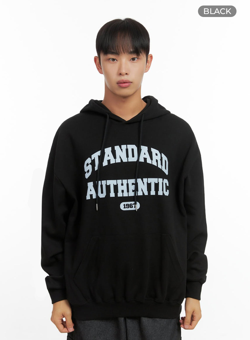 Men's Loose Fit Graphic Hoodie IO420
