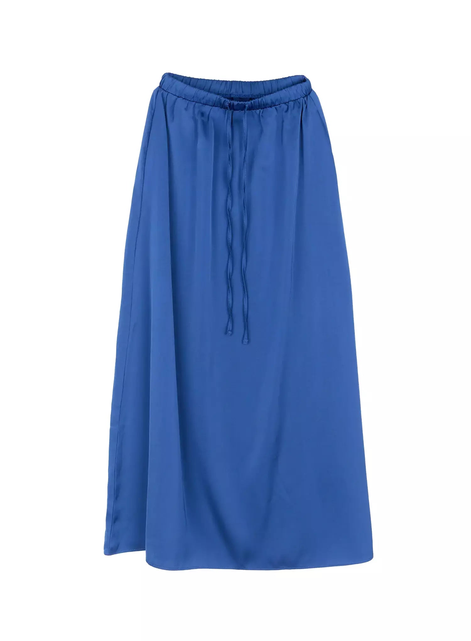 Elegant Satin Maxi Skirt IS516