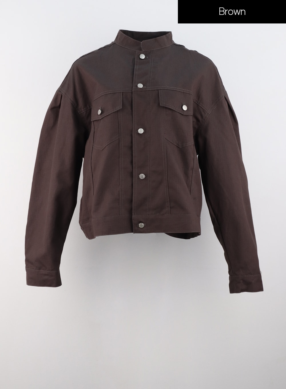 Collarless Camo Jacket IS322