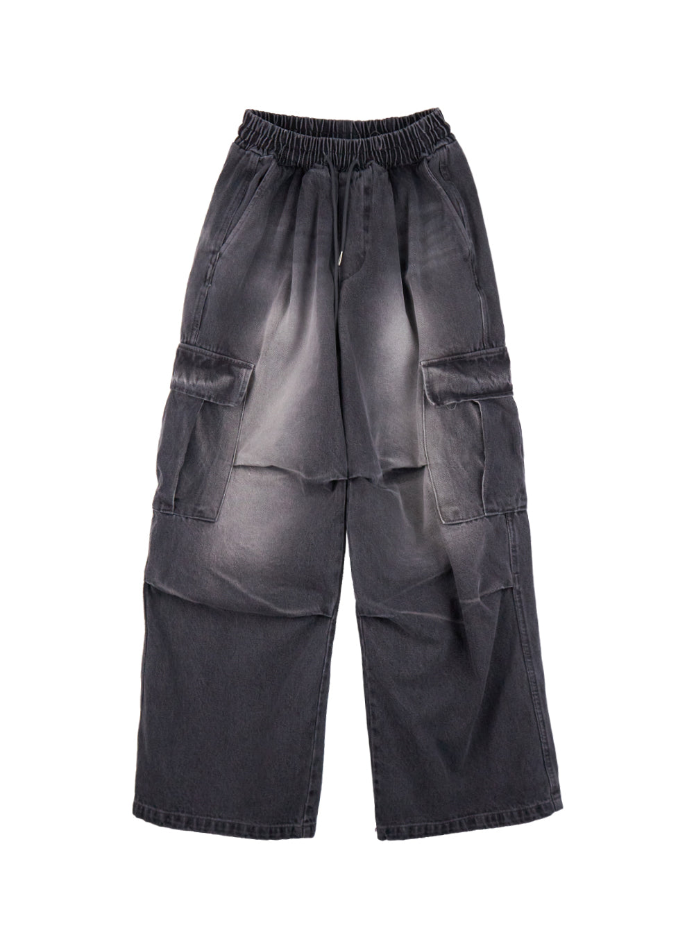 Men's Wide-Fit Denim Cargo Jeans ID427