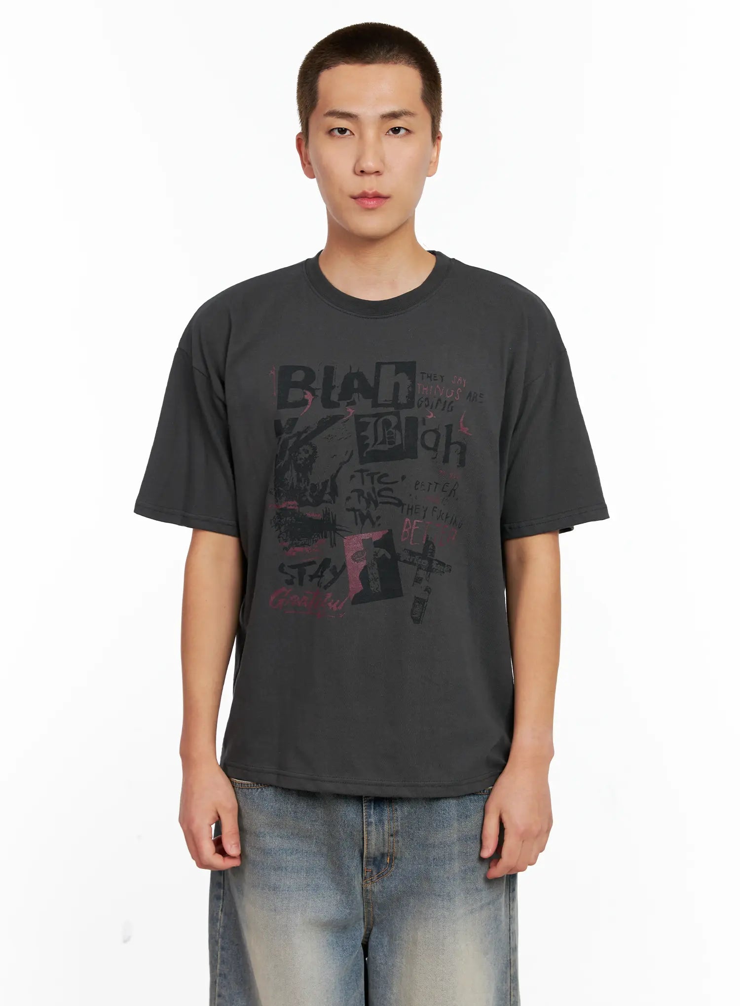 Men's Casual Graphic Tee IG511