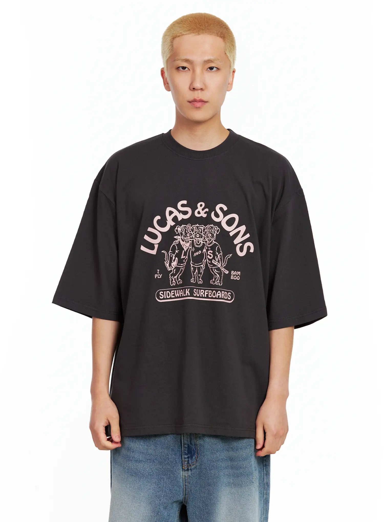 Men's Lucas Graphic Oversized Tee IL514
