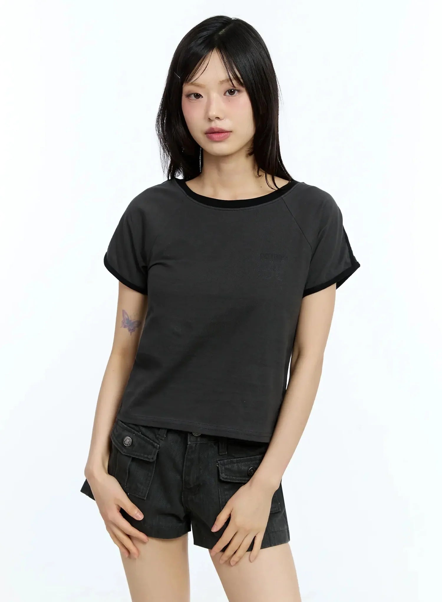 Two-Tone Graphic Tee IU524
