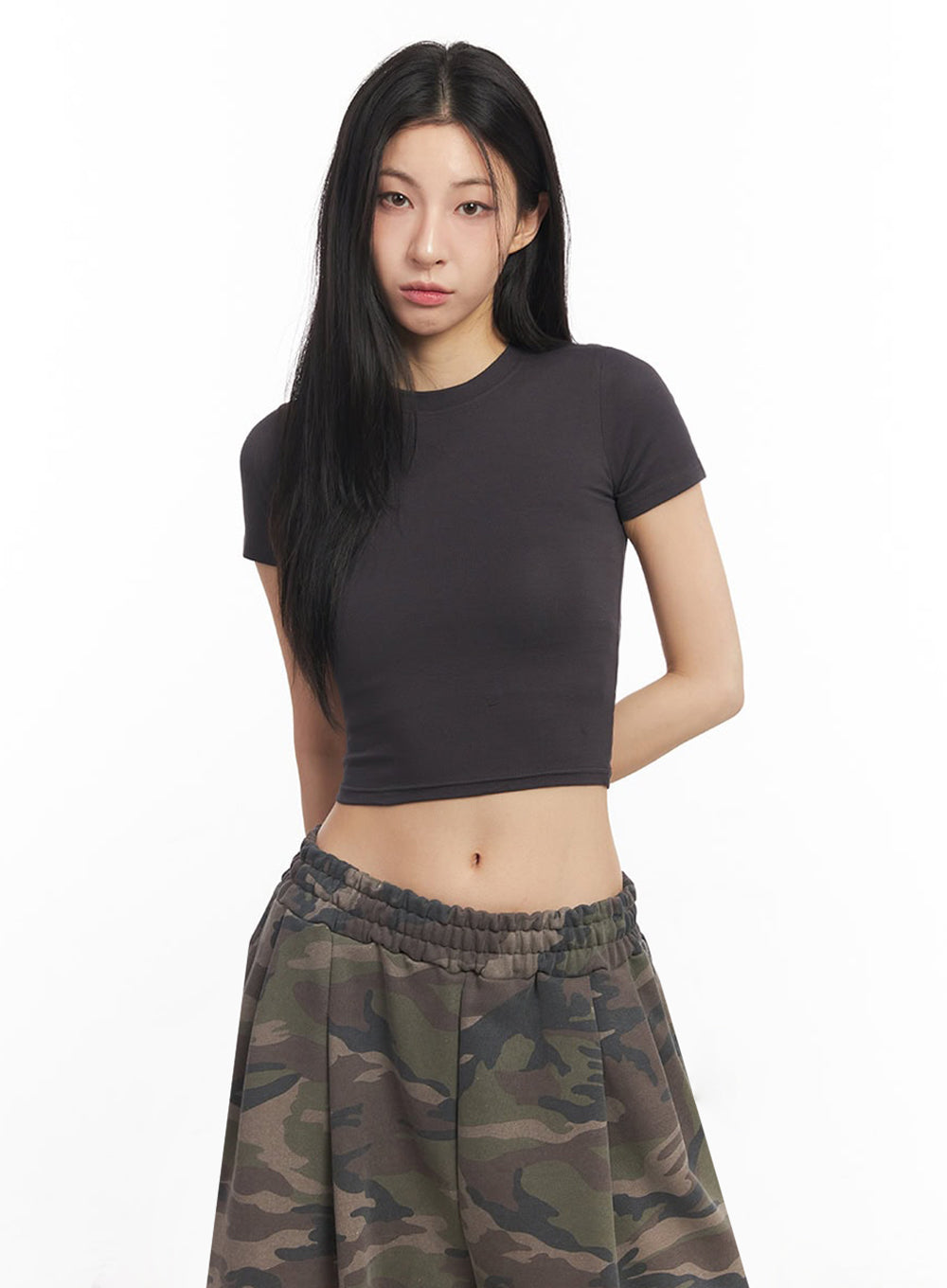 Essential Cotton Crop Top IY529