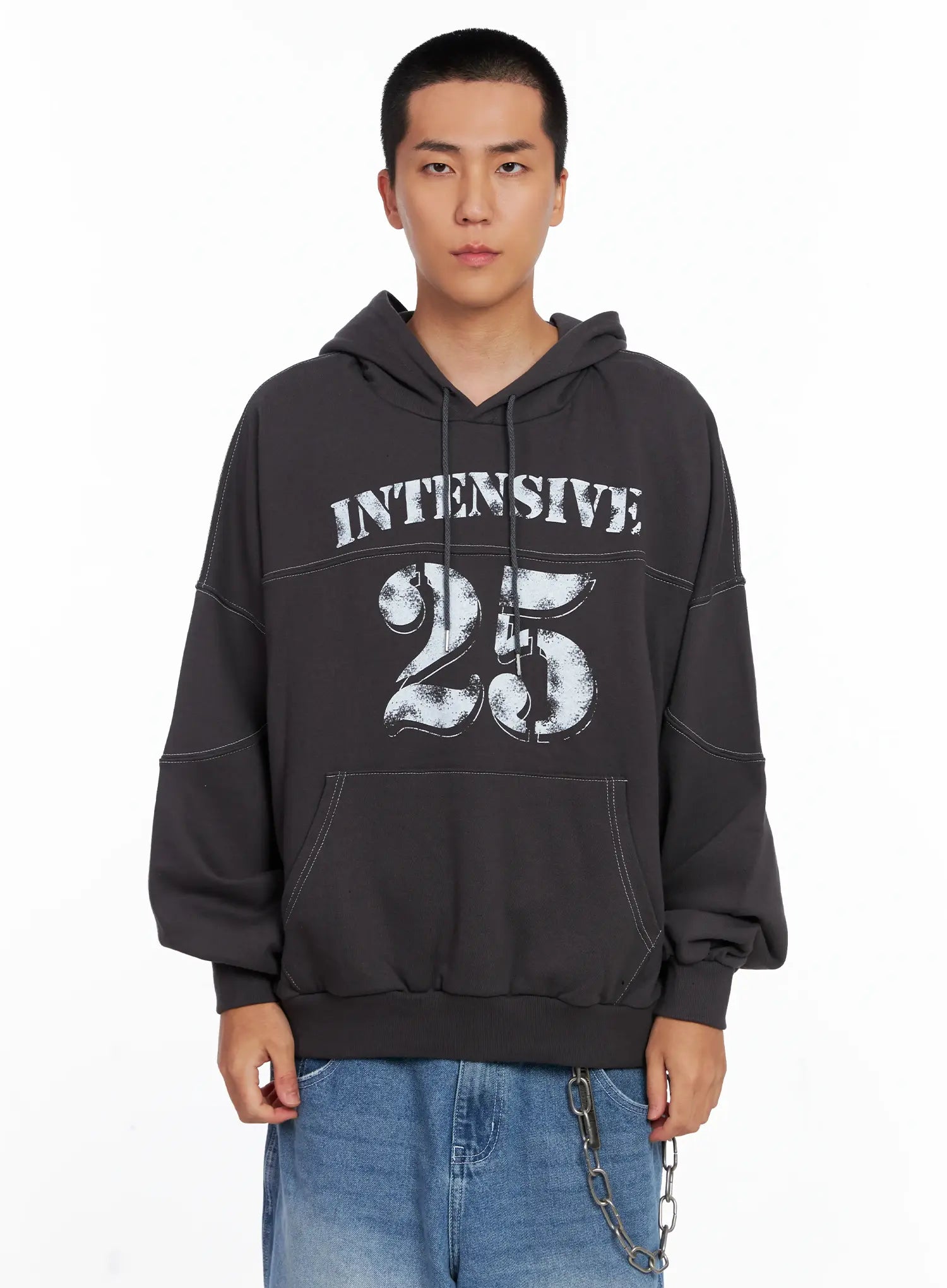 Men's Stitched Graphic Hoodie IS510