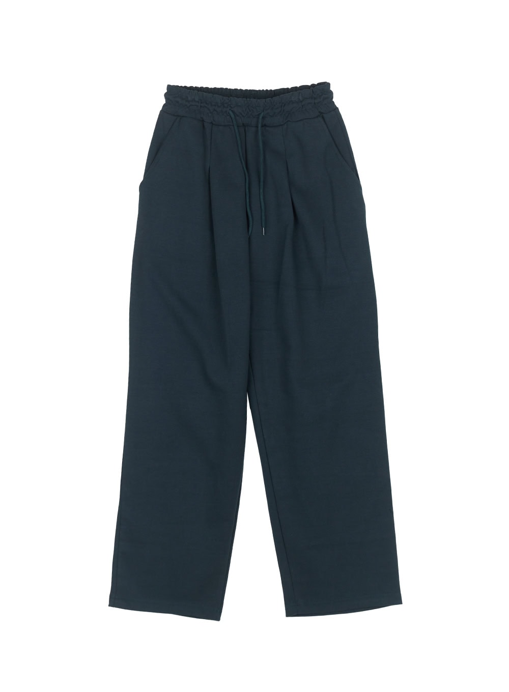 Cotton Pintuck Wide-Fit Sweatpants IY516