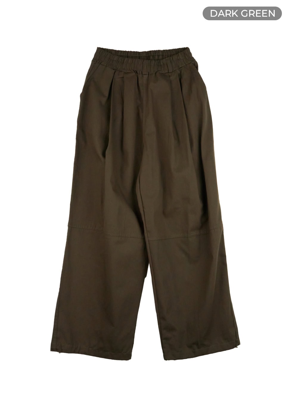 Men's Pintuck Banded Wide Fit Cotton Pants IS420