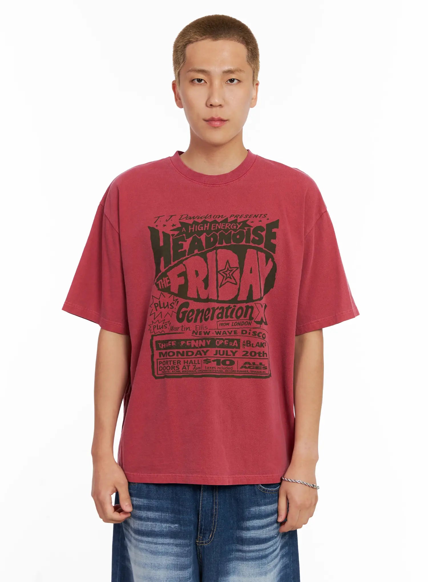 Men's Casual Graphic Tee IL518