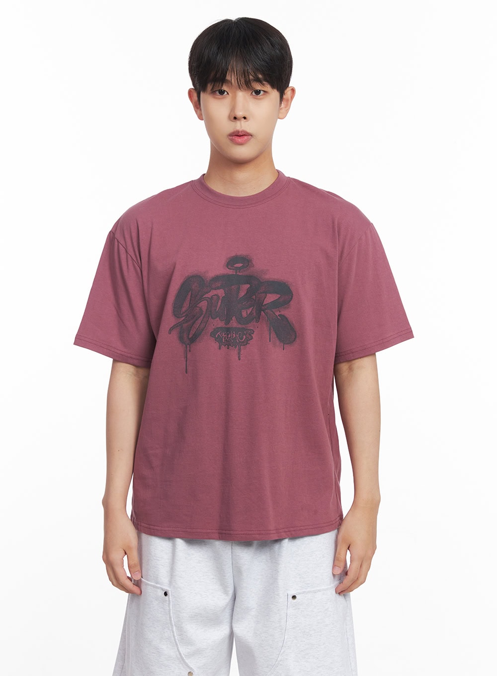 Men's Loose-Fit Graffiti T-Shirt IY520