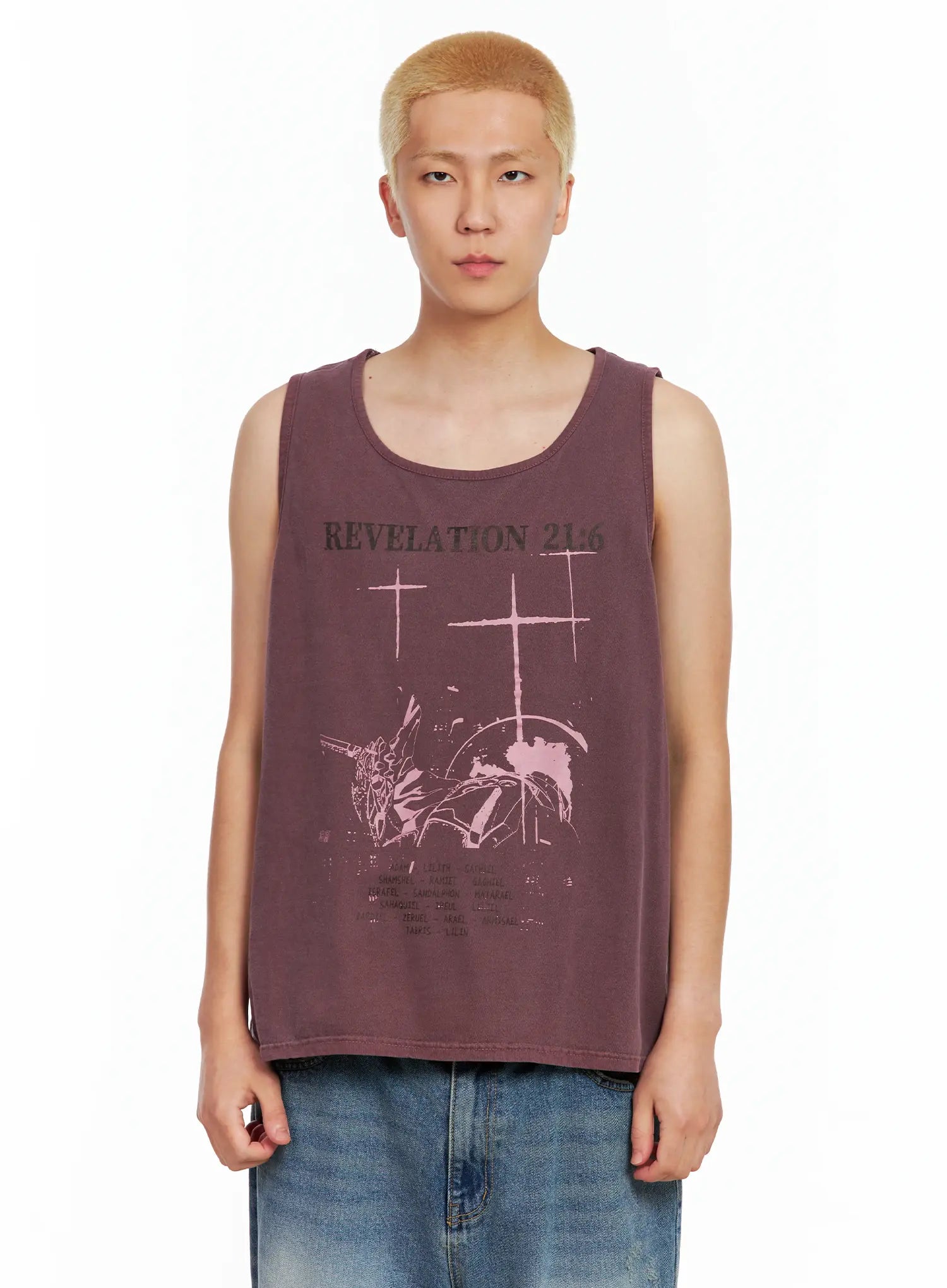 Men's Graphic Sleeveless Top IL511