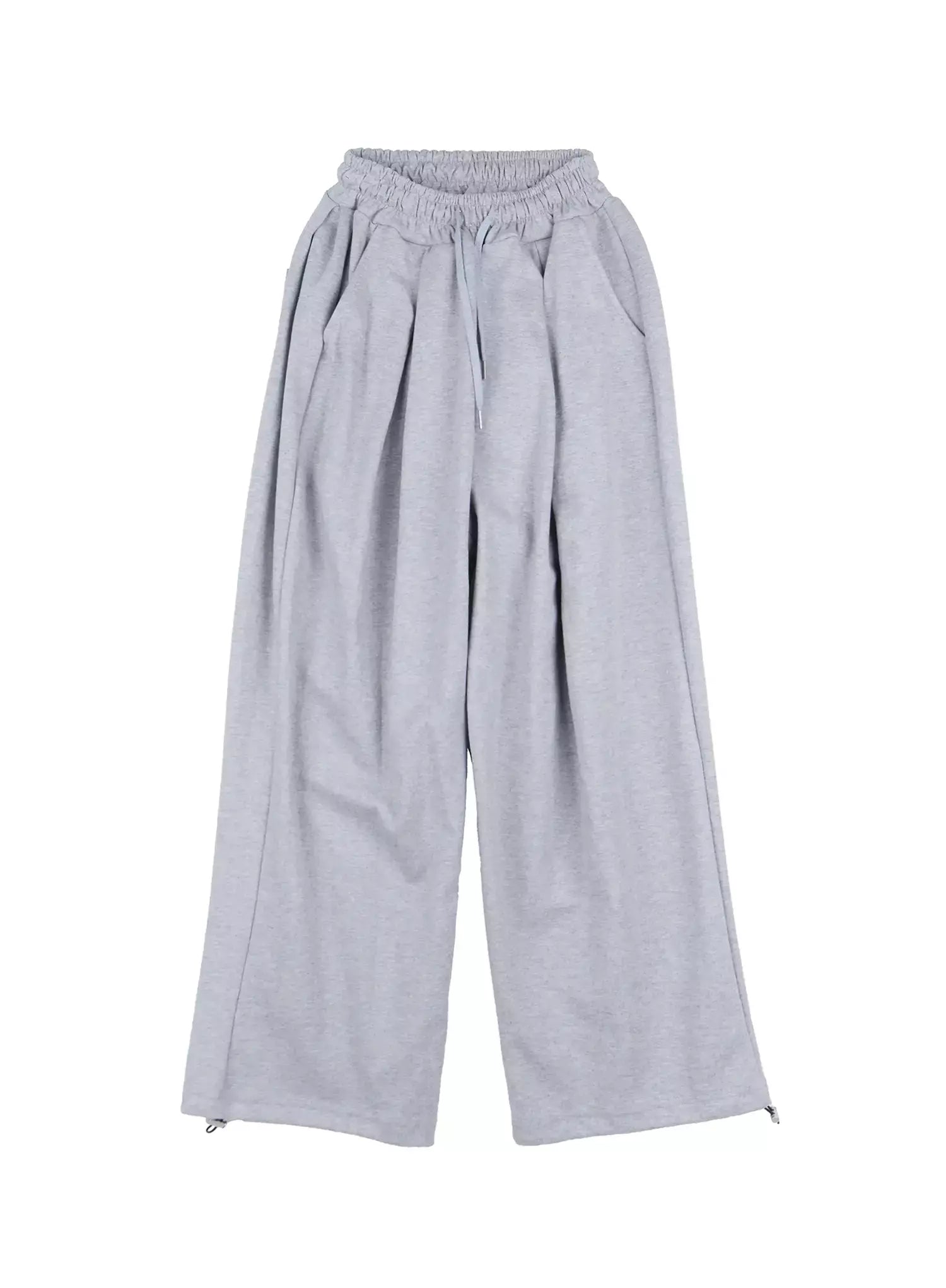 Wide-Leg Drawstring Sweatpants IL528