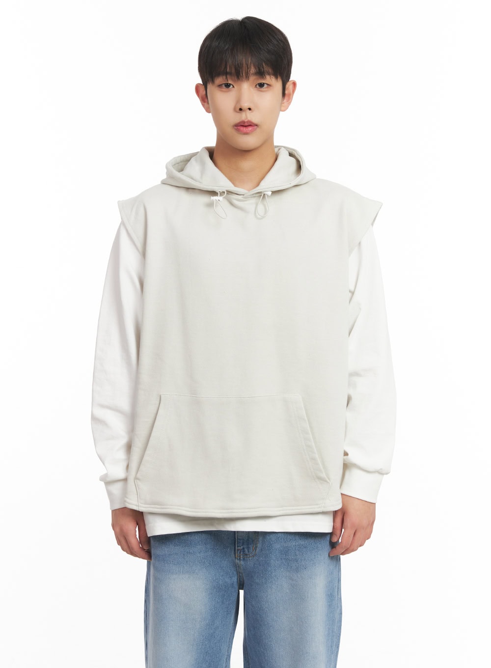 Men's Oversized Hooded Vest IM517