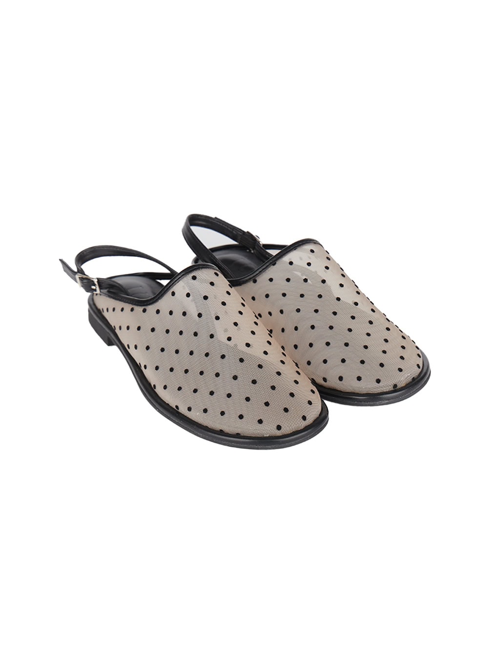 See-Through Polkadot Sandals IY509