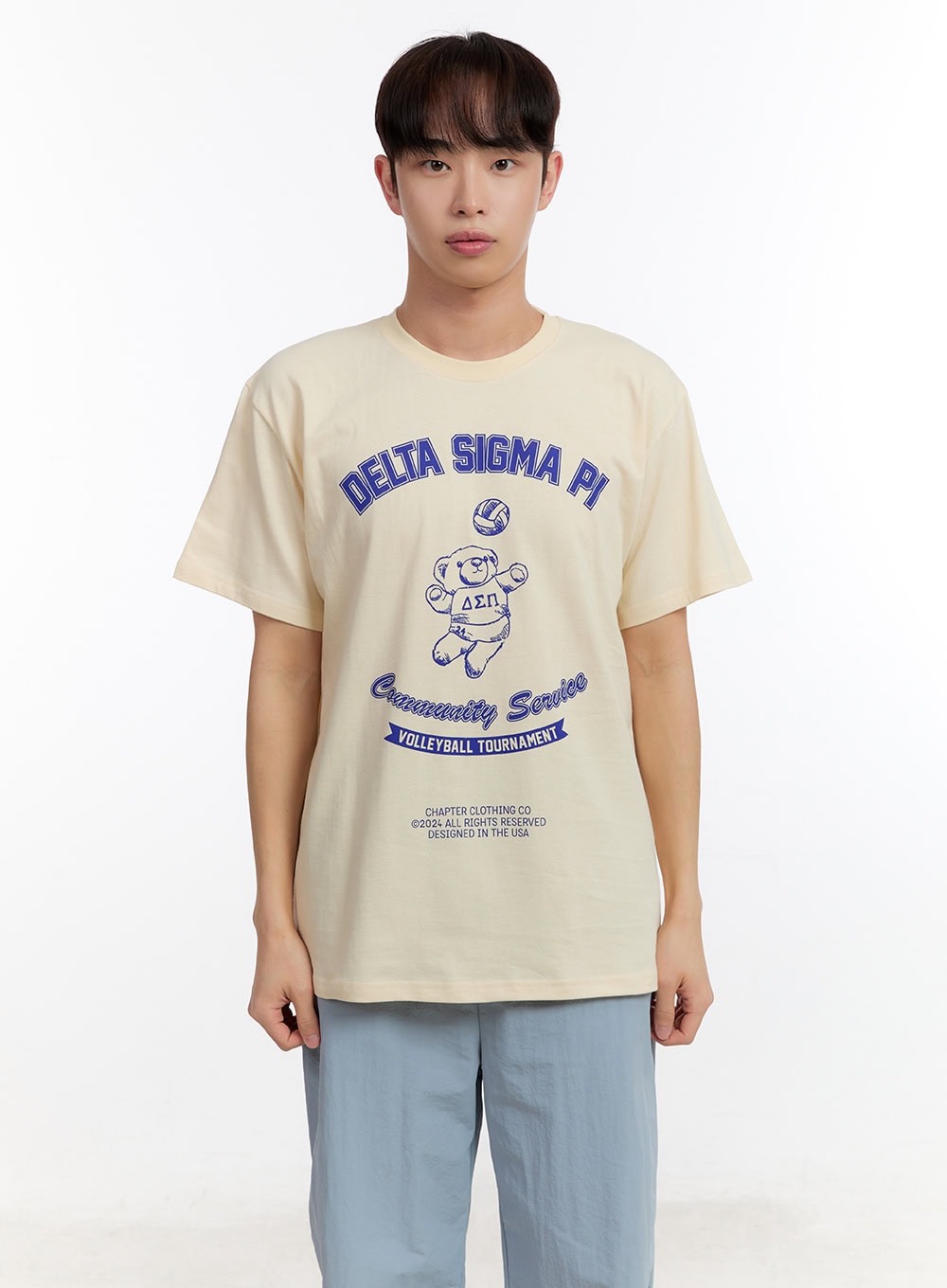 Men's Teddy Graphic Print T-Shirt IA504