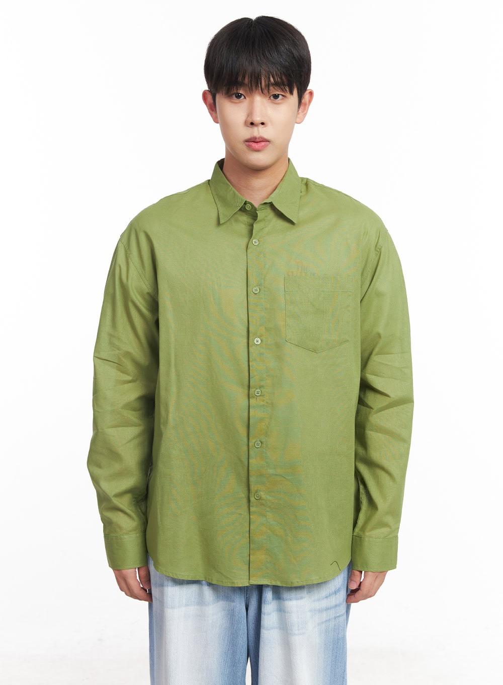 Men's Linen Collared Shirt IY522