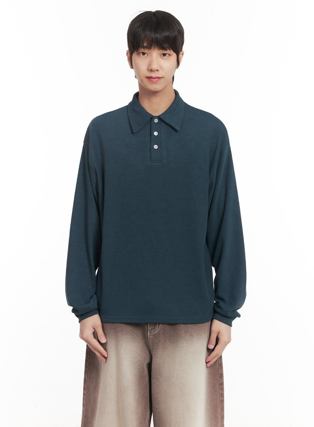 Men's Collared Long Sleeve Shirt IM519