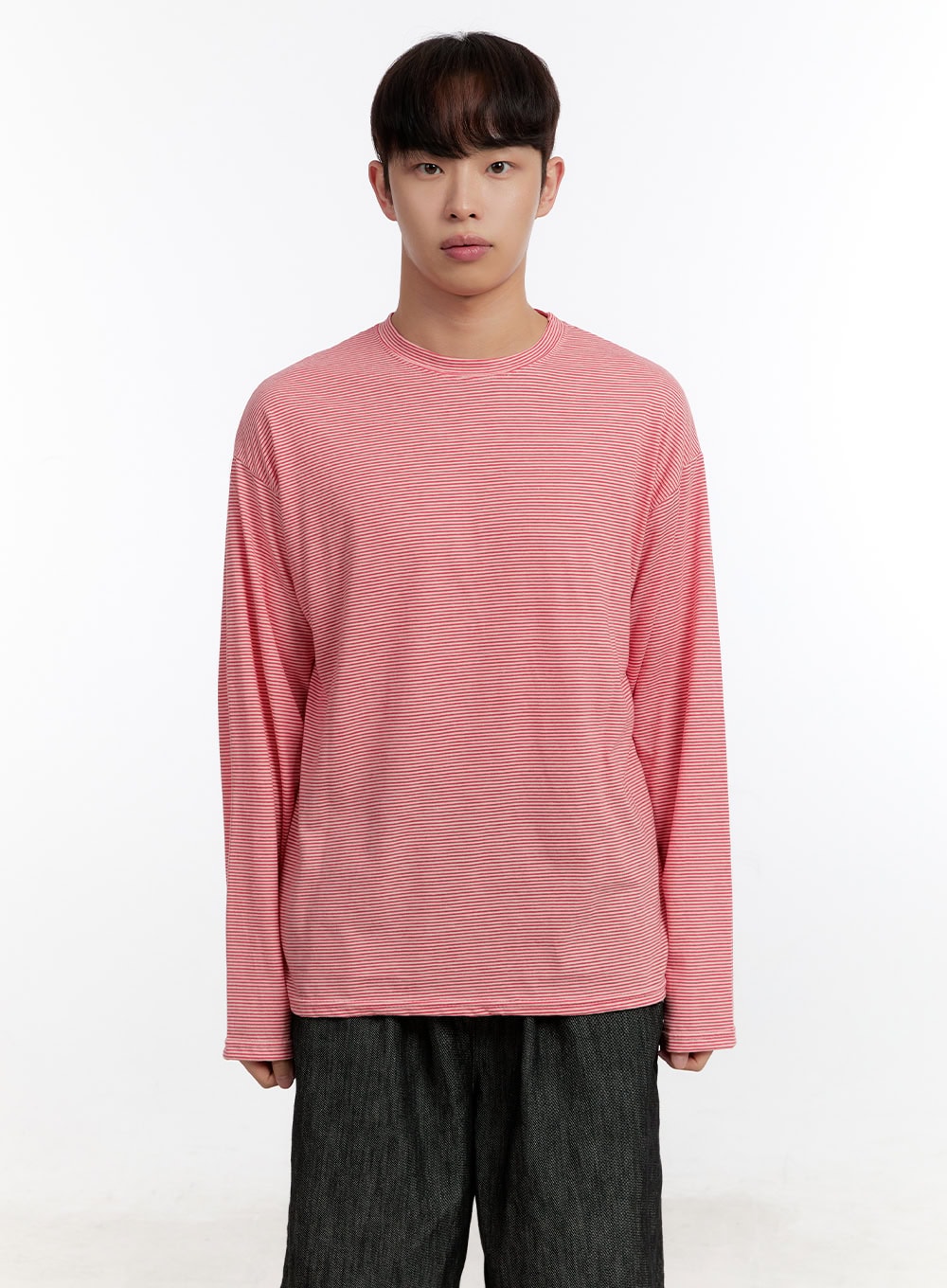 Men's Striped Long Sleeve Shirt IA507