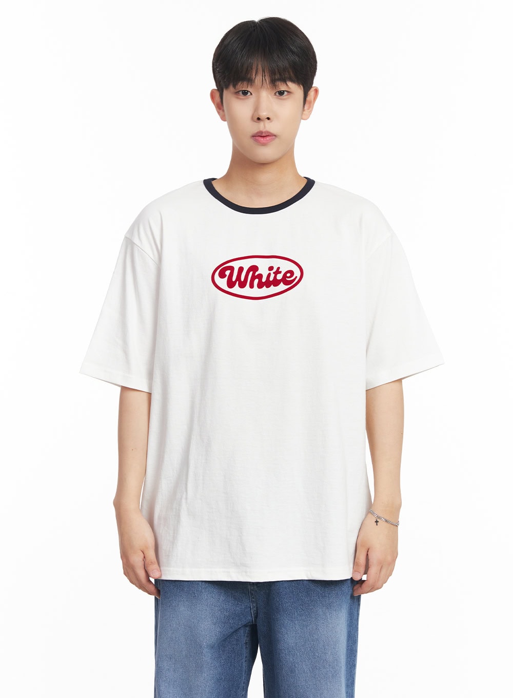 Men's Three-Tone Graphic T-Shirt IA529