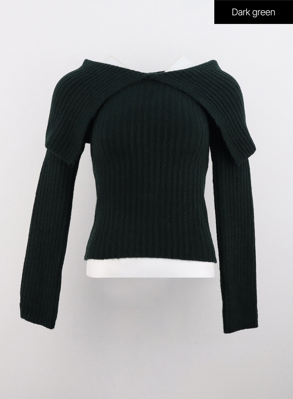 Wide Collar Off Shoulder Sweater IS315