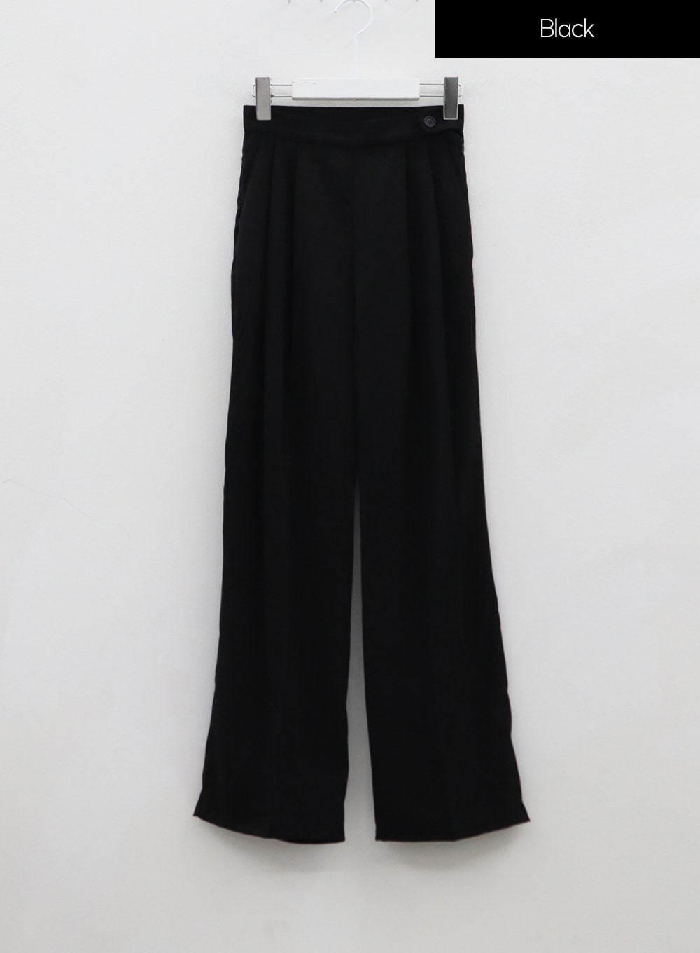 Button Wide Tailored Pants IO12