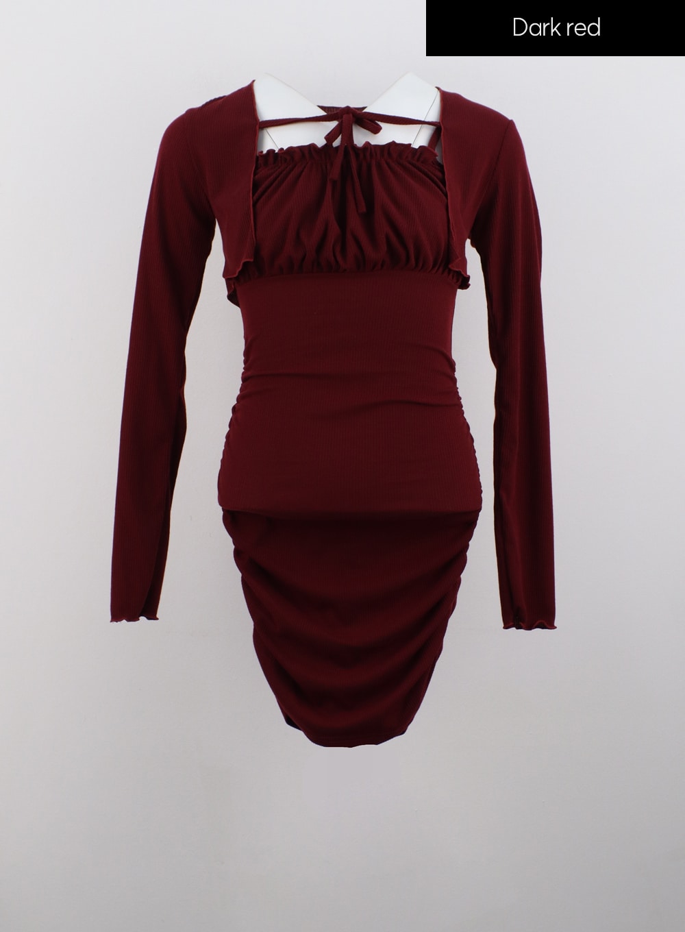 Shirred Mini Dress & Bolero Set IG320