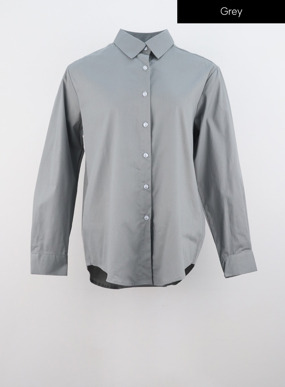 Solid Cotton Collar Shirt IS301