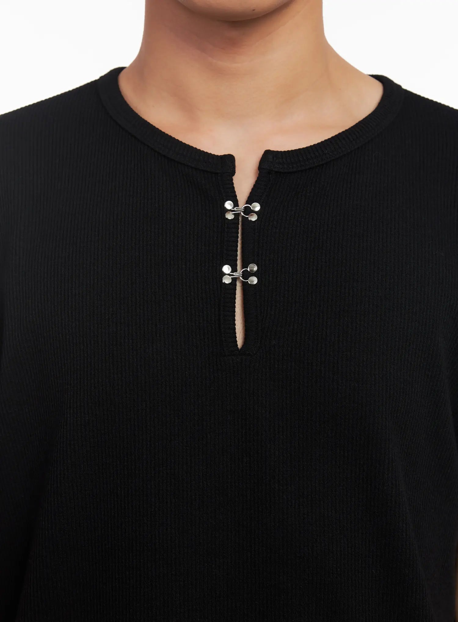 Men's Henley Neck Short-Sleeve Tee IU519