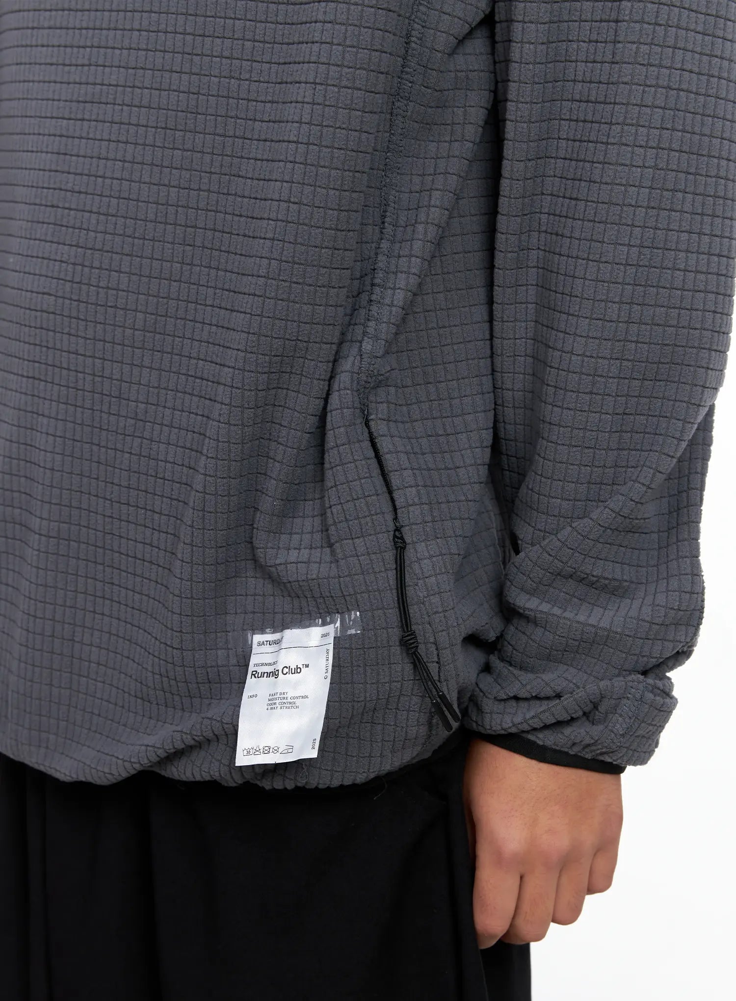 Men's Logo Detail Long Sleeve Hoodie IS502