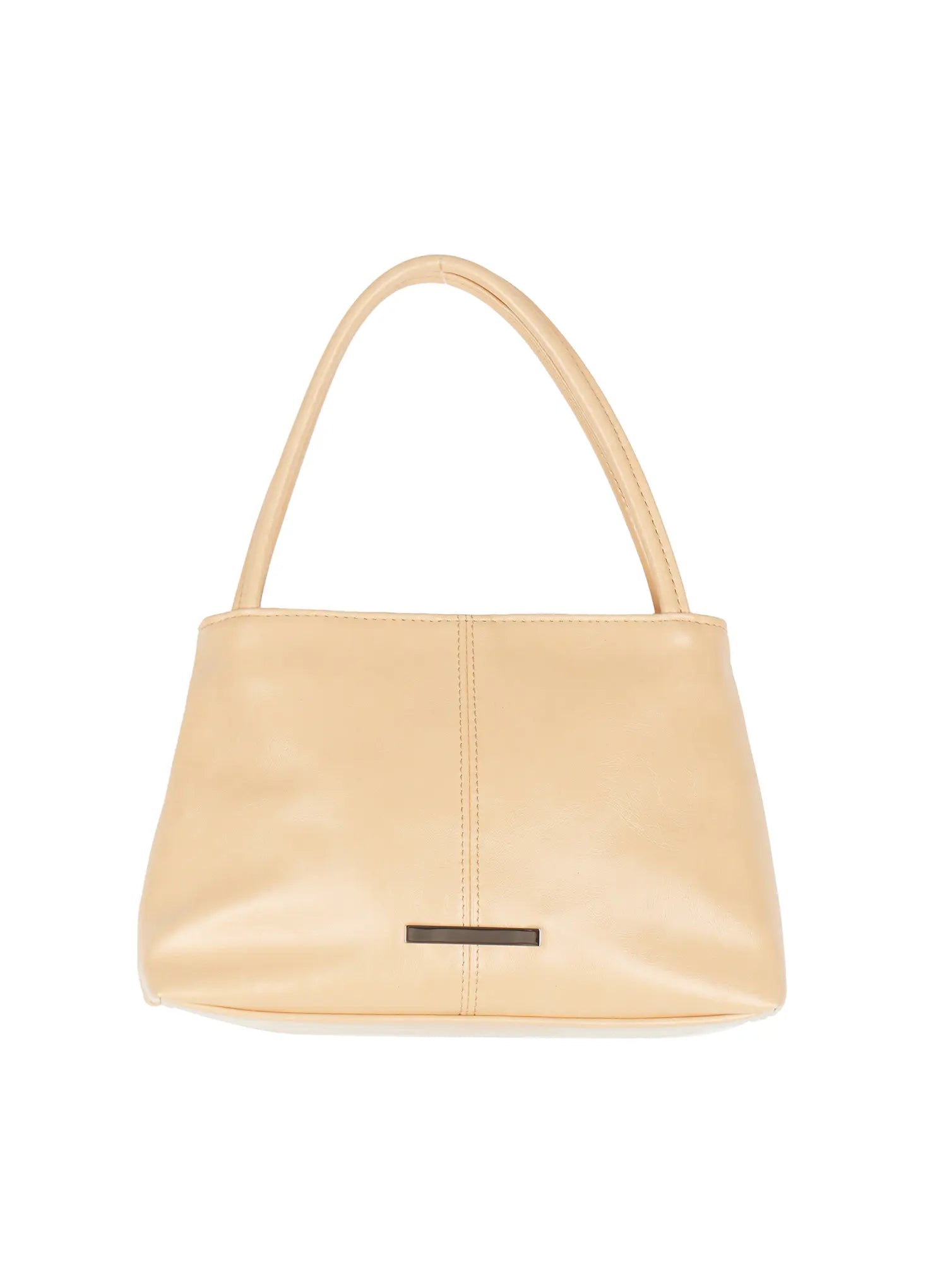 Faux Leather Square Shoulder Bag IU509