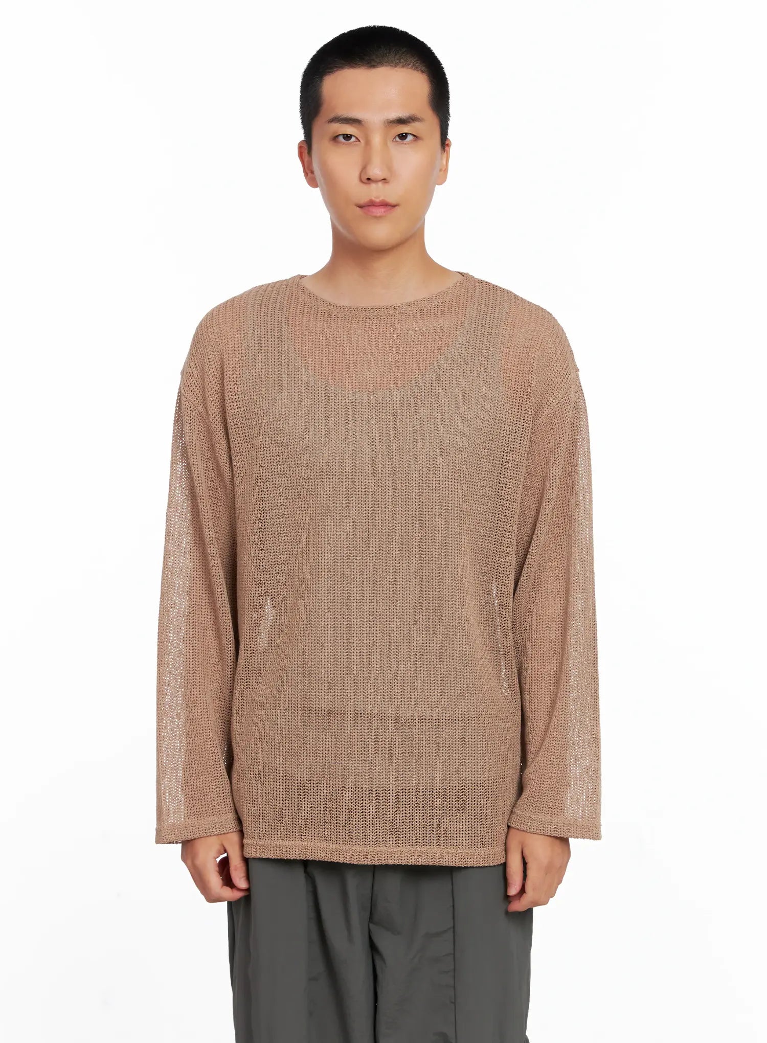 Men's Sheer Knit Long Sleeve IS510