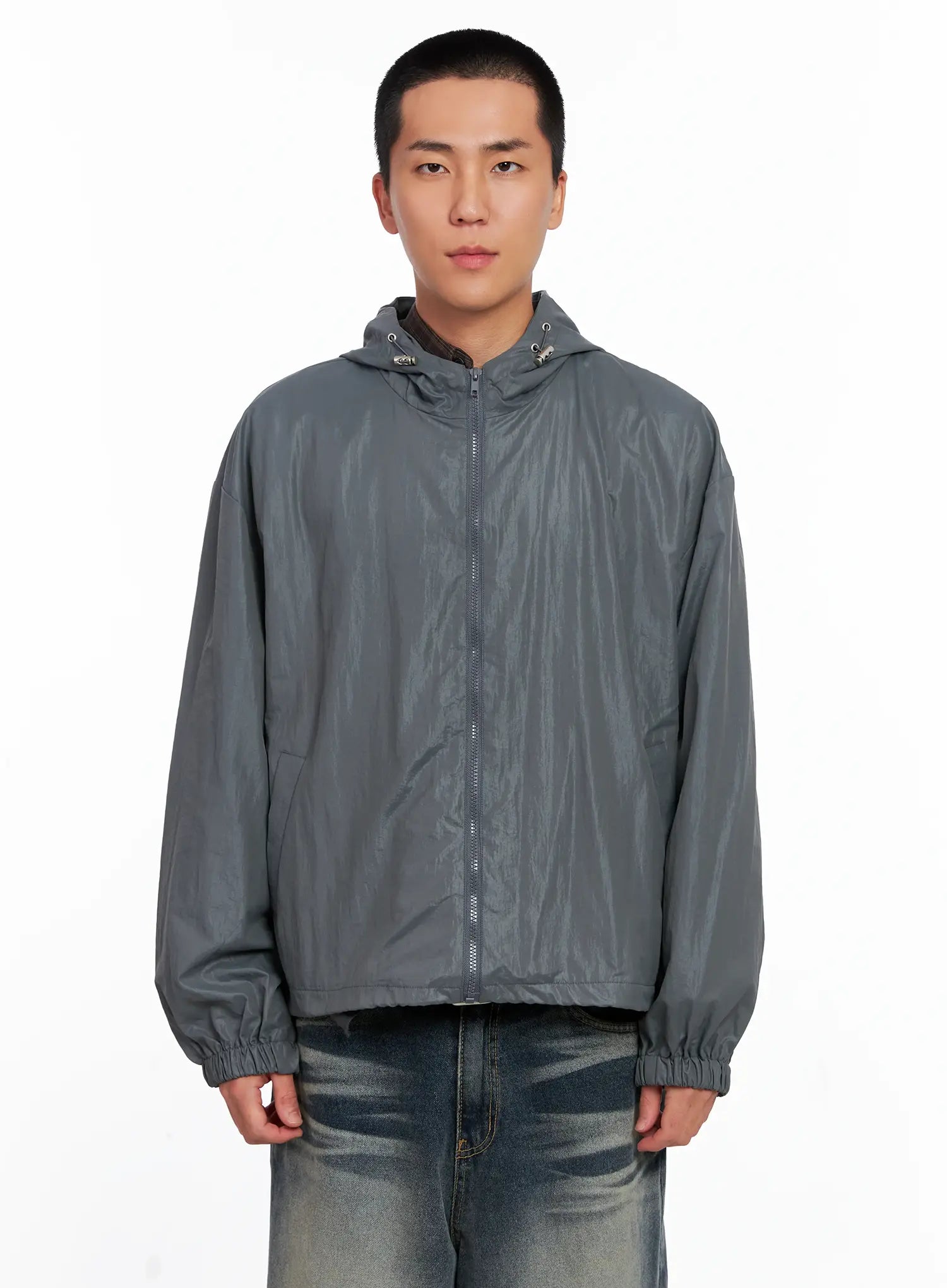 Men's Glossy Windbreaker IS510