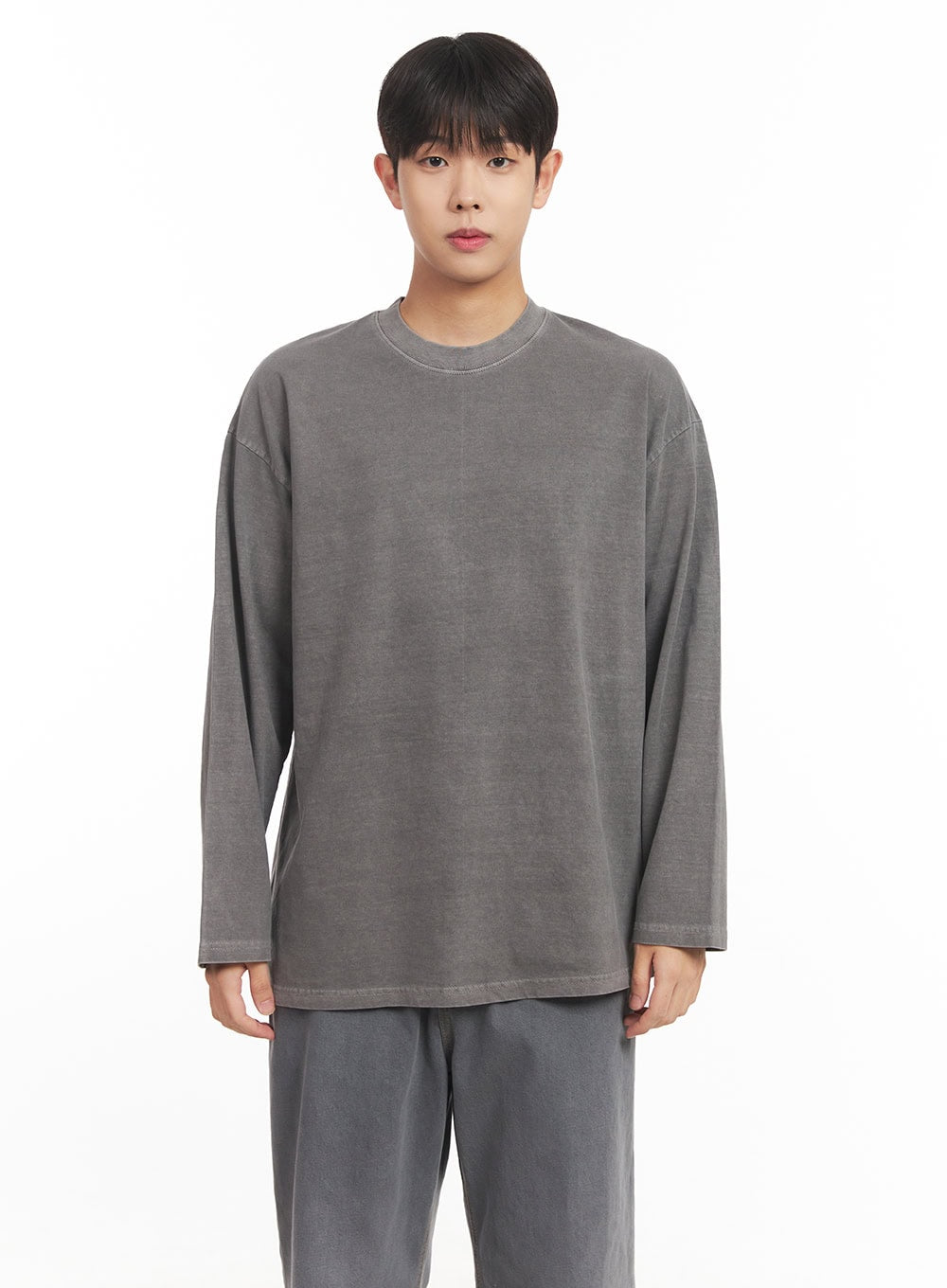 Men's Washed Long-Sleeve T-Shirt IM527