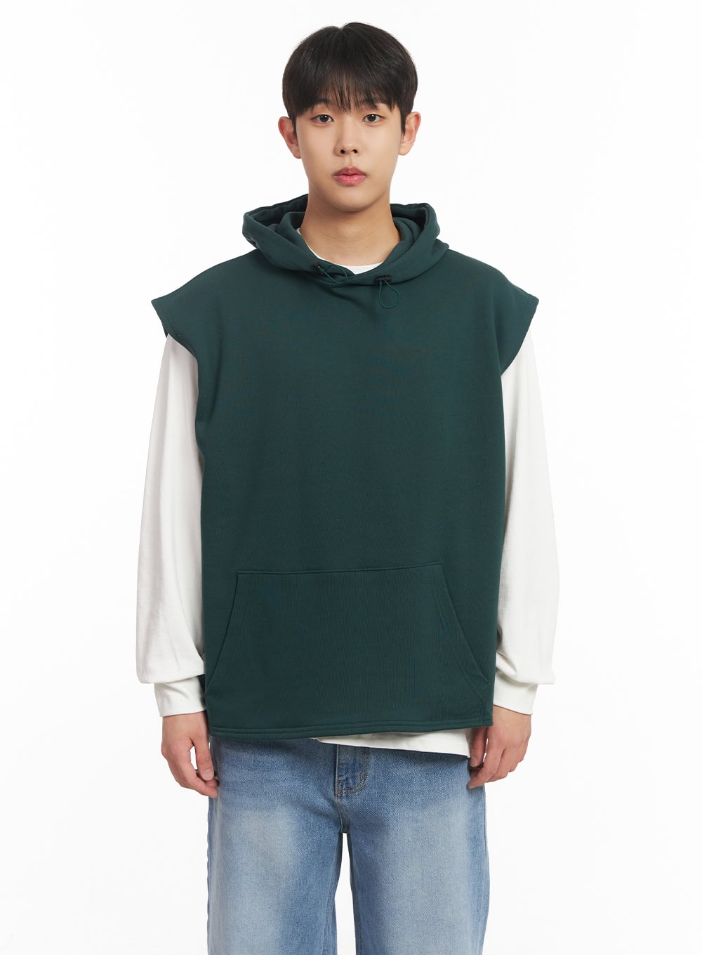 Men's Oversized Hooded Vest IM517