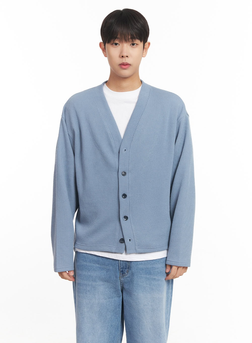 Men's V-Neck Buttoned Cardigan IM527