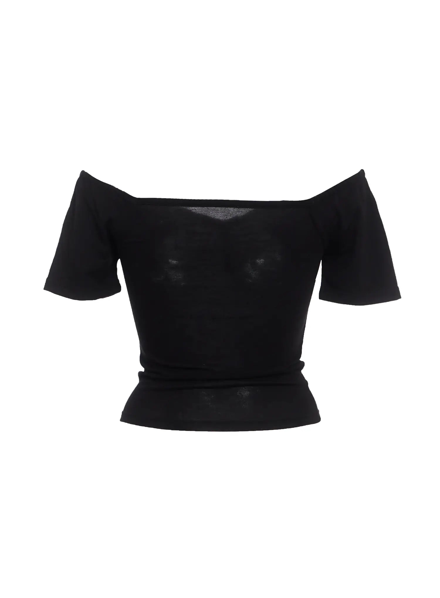 Off-Shoulder Shirred Tee IC503