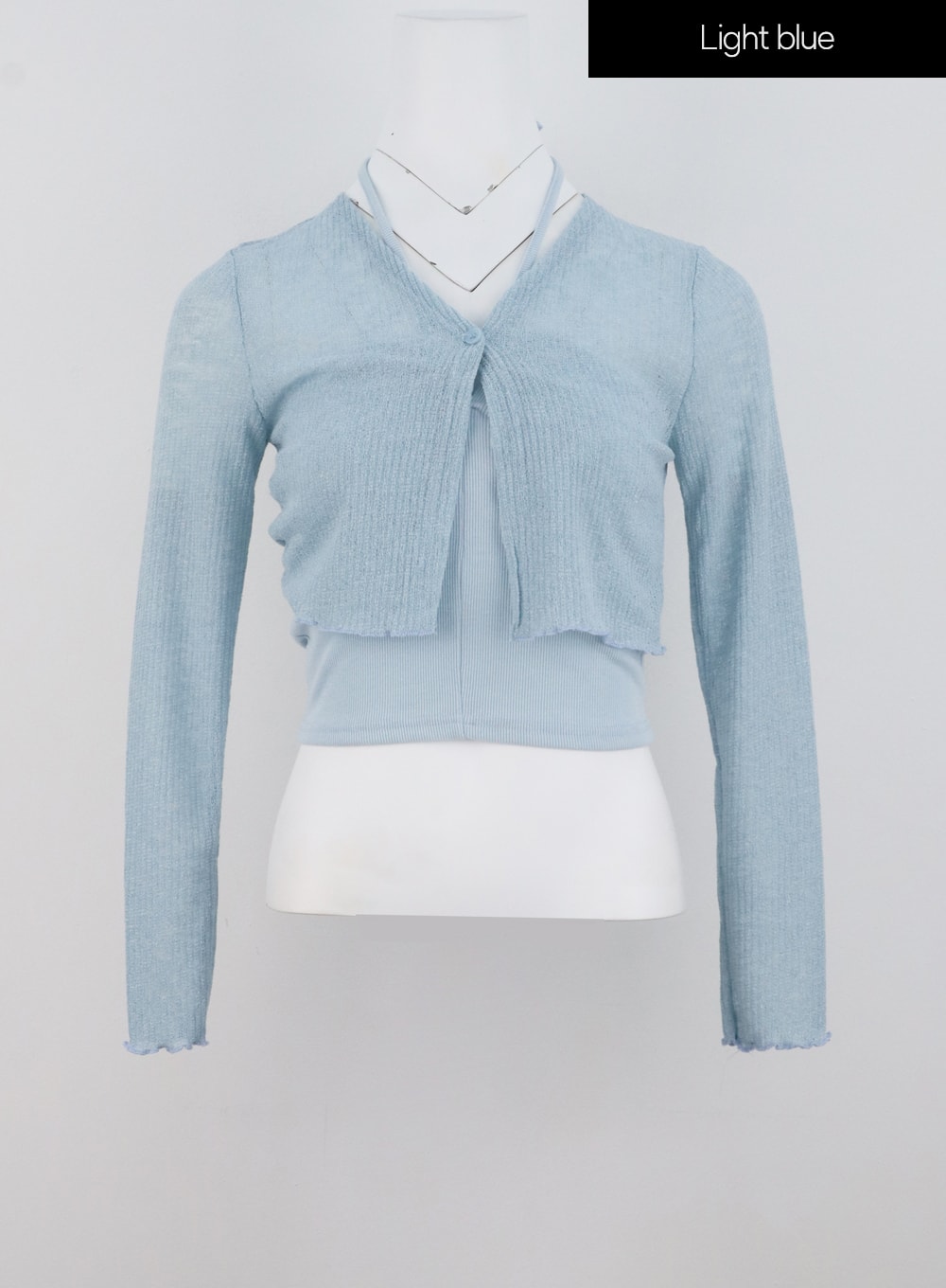 Cropped Top And Cardigan Set IG302