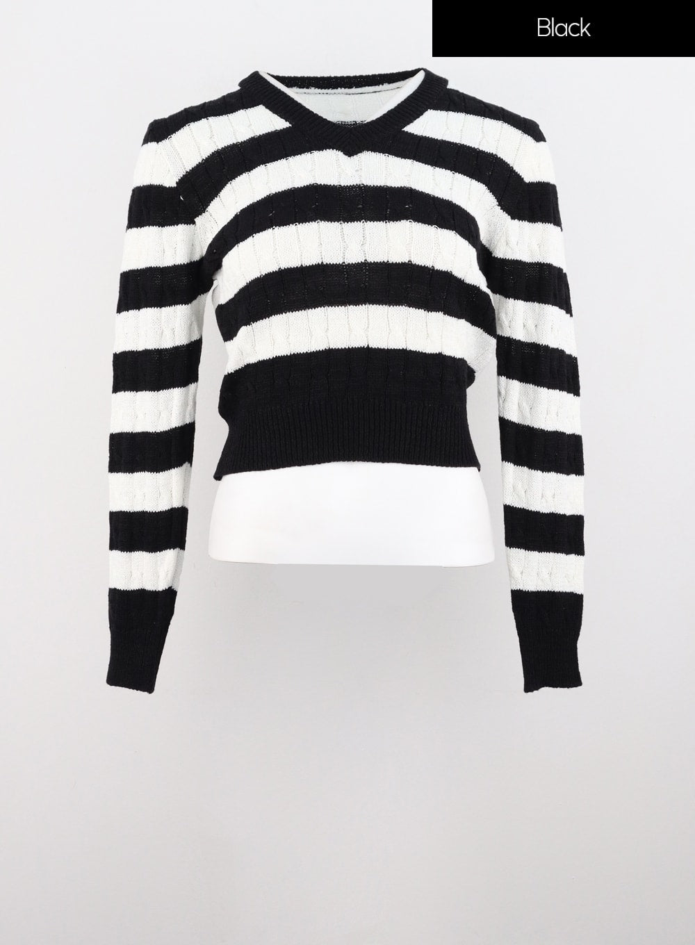 Striped V-Neck Sweater IS307
