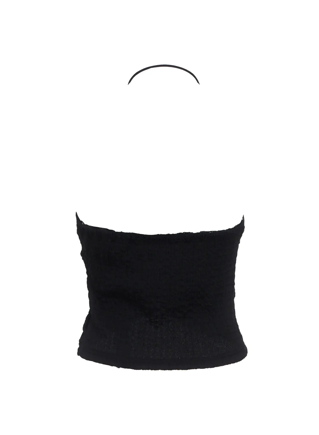 Hook-Front Halter Crop Top  IC503
